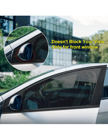 Parasoles LSTRAGY para Ventanas de Auto, Paquete de 2, 119.4x52.1cm