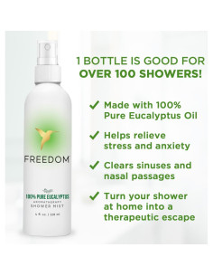 Rocío para Ducha Freedom 118 ml Eucalipto Natural Vegano 2
