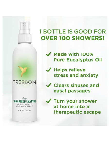 Rocío para Ducha Freedom 118 ml Eucalipto Natural Vegano
