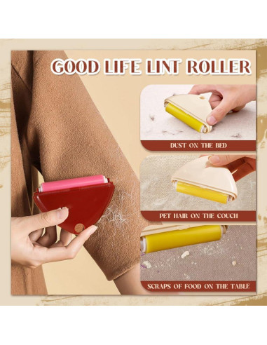 Rodillo de Pelusa Reutilizable para Pelo de Mascota - 4 Piezas