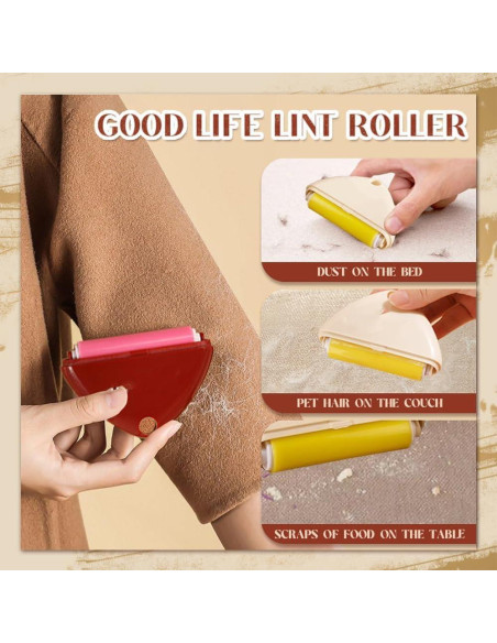 Rodillo de Pelusa Reutilizable para Pelo de Mascota - 4 Piezas