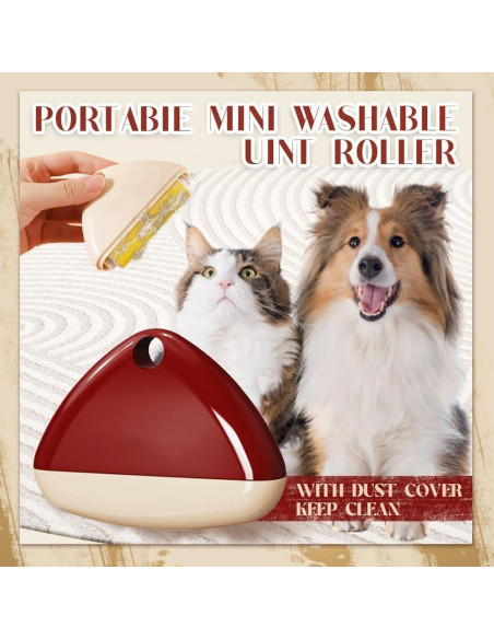 Rodillo de Pelusa Reutilizable para Pelo de Mascota - 4 Piezas