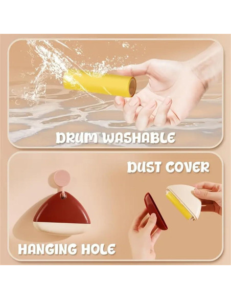 Rodillo de Pelusa Reutilizable para Pelo de Mascota - 4 Piezas