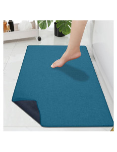 Alfombra de Baño Yancorp 40.6x66cm Antideslizante Azul