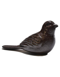 Tope de puerta decorativo Sanpaint ave hierro fundido 14x6.3 cm
