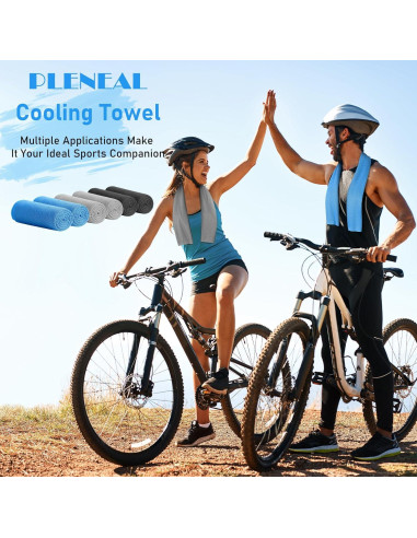 Toallas de Enfriamiento Pleneal - Paquete de 6 Microfibra 101.6x30.5cm
