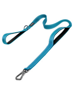 Correa para Perros PetiFine 1.52m Doble Mango Acolchado Azul