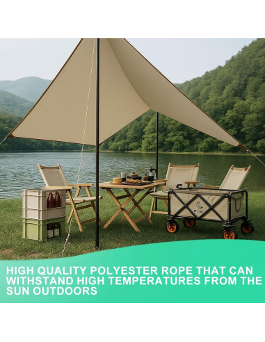 Cuerda de Nylon y Polipropileno 12.3 m PH PerkHomy Negra