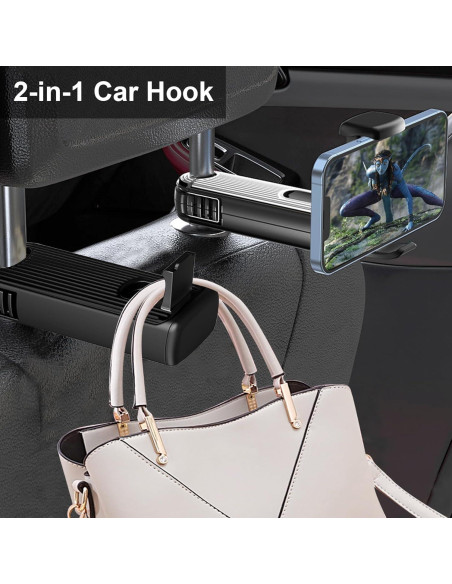Gancho Organizador para Auto MOYONTE - Soporte Teléfono 360 Gancho Organizador para Auto MOYONTE - Soporte Teléfono 360