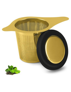 Infusor de Té Maqqet Acero Inoxidable con Filtro y Tapa