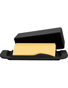 Plato de Mantequilla Ecoway con Tapa y Cuchillo - Negro 2
