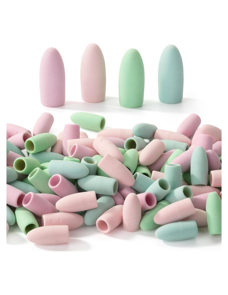 Borradores para lápices Mr. Pen, paquete de 120 colores pastel