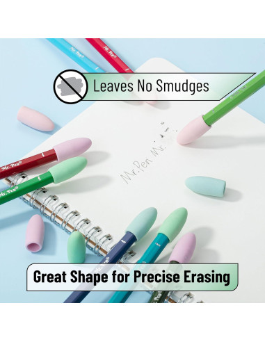 Borradores para lápices Mr. Pen, paquete de 120 colores pastel