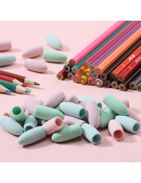 Borradores para lápices Mr. Pen, paquete de 120 colores pastel