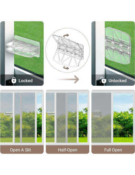 Cerradura de Puerta Deslizante WINONLY - 2 Paquete Seguridad Infantil