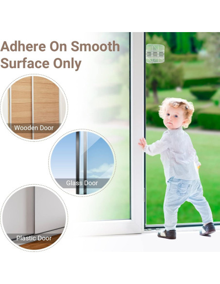 Cerradura de Puerta Deslizante WINONLY - 2 Paquete Seguridad Infantil