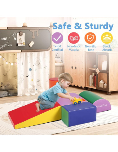 Bloques de Escalada Kinder King 5 Piezas para Bebés 1-3 Años