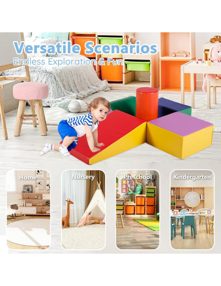 Bloques de Escalada Kinder King 5 Piezas para Bebés 1-3 Años