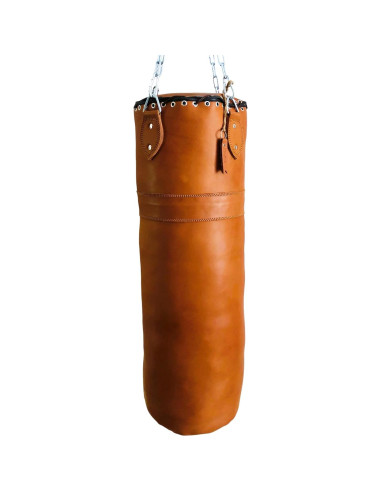 Bolsa de Boxeo de Cuero Geoffrey 100cm Vintage Color Tan