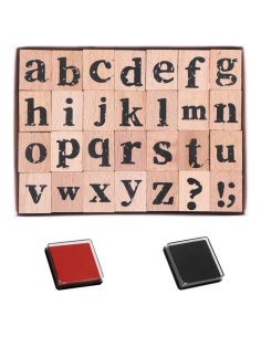 Juego de Sellos de Letras 28 Piezas Jeqqinuz para Manualidades