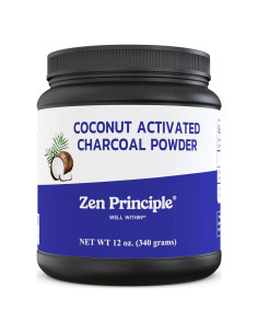Polvo de Carbón Activado de Coco Zen Principle 340g - Blanquea Dientes