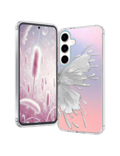 Funda Transparente Floral Ftonglogy para Samsung Galaxy S25