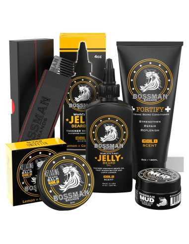 Kit Completo de Cuidado de Barba Bossman - 5 Piezas
