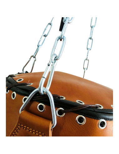 Bolsa de Boxeo de Cuero Geoffrey 100cm Vintage Color Tan