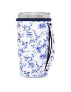 Manga de neopreno aislante AJLTPA para taza 20oz Floral