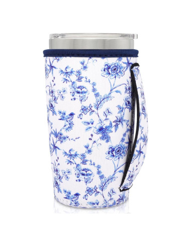 Manga de neopreno aislante AJLTPA para taza 20oz Floral