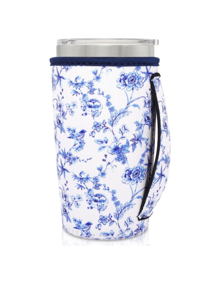 Manga de neopreno aislante AJLTPA para taza 20oz Floral