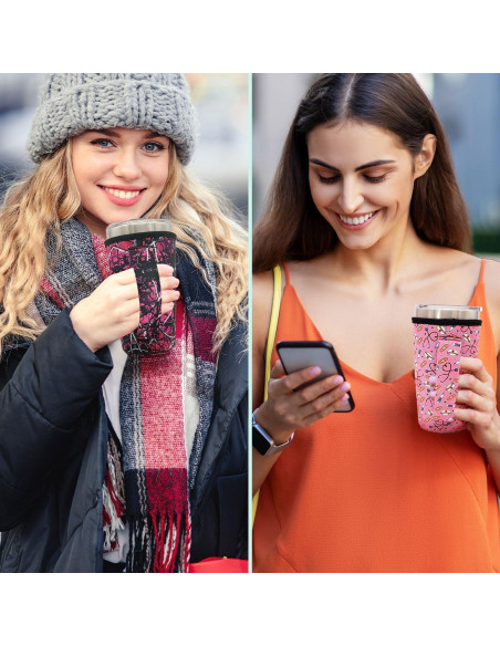 Manga de neopreno aislante AJLTPA para taza 20oz Floral