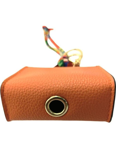 Soporte para bolsas de excremento de perro Everything Chic Naranja