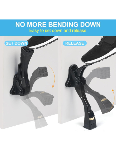 Tope de puerta ajustable ENYZTBI negro 11.7 cm x 4.1 cm