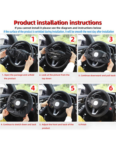 Cubierta de Volante de Coche Zipelo Beige Antideslizante 36.8-39.4cm