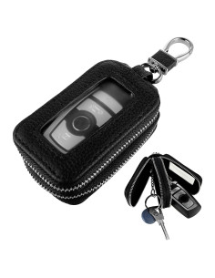 Funda de Llave de Coche de Cuero Genuino Andibro Doble Capa
