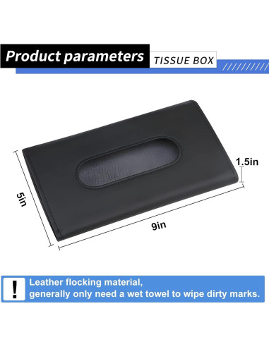 Soporte de Tejidos para Auto BIPROS 2 Paquetes Negro