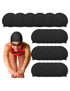 Gorros de Natación de Silicona Silkfly 24 Pcs Unisex