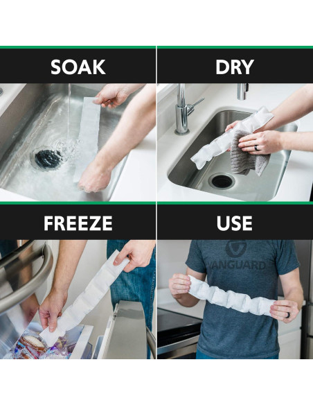 Bandana Ice Wraptor Heat Wave con Inserto Reutilizable 6.35x38.1cm