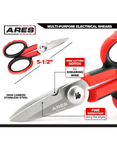 Tijeras Multiusos ARES 70105 - Acero Inoxidable 14 cm 2