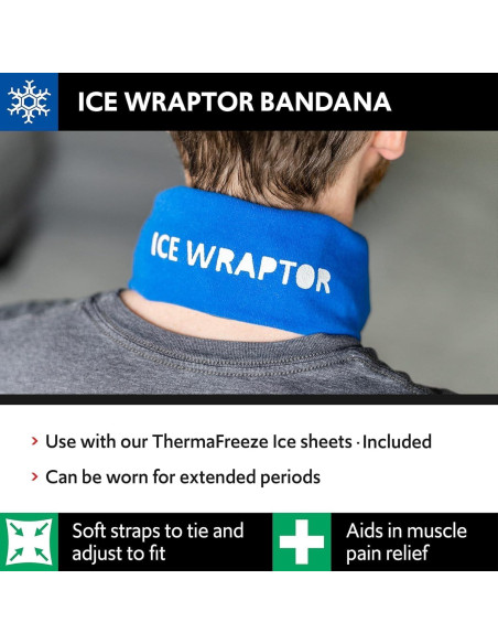 Bandana Ice Wraptor Heat Wave con Inserto Reutilizable 6.35x38.1cm