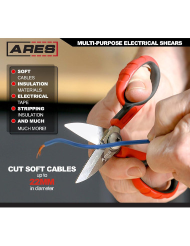 Tijeras Multiusos ARES 70105 - Acero Inoxidable 14 cm