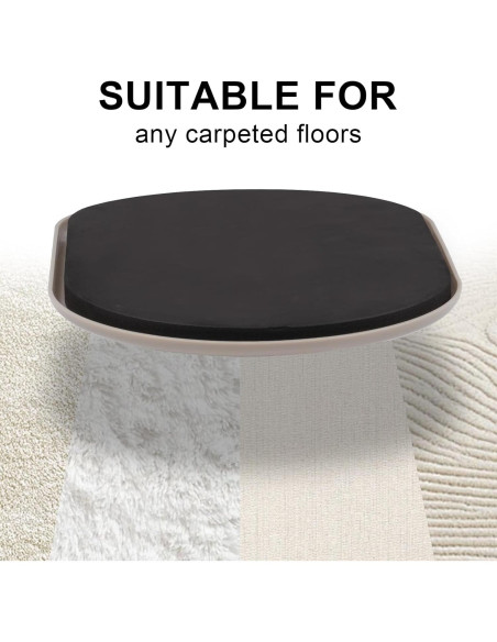 Deslizadores de Muebles 8PCS Nueva Espacio 24.1x14.6cm Beige