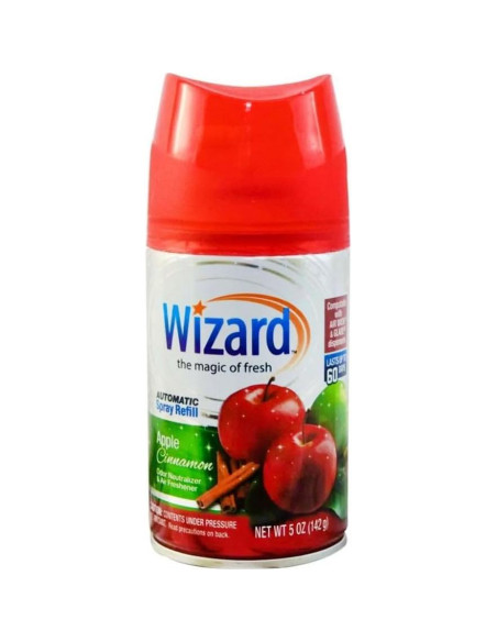 Recargas Ambientador Automático Wizard 5 oz Canela de Manzana Recargas Ambientador Automático Wizard 5 oz Canela de Manzana