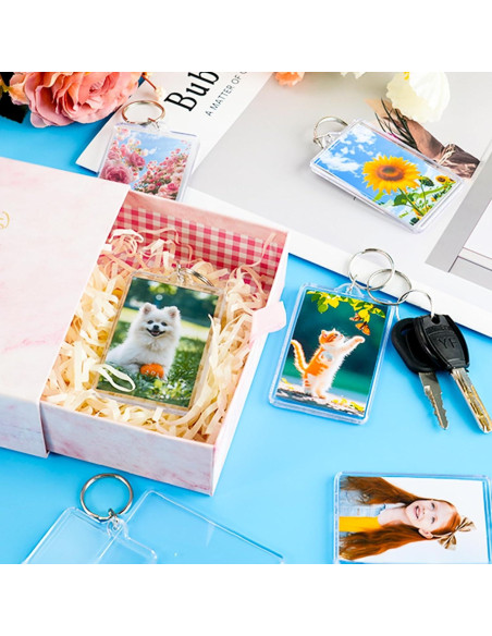 Llavero de Foto 12 Pcs ZHLISHQINJJ Acrílico Transparente Llavero de Foto 12 Pcs ZHLISHQINJJ Acrílico Transparente