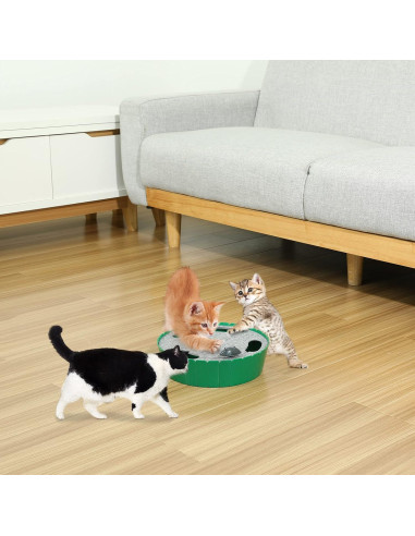 Juguete Interactivo para Gatos Pawaboo Verde - Ratón Automático