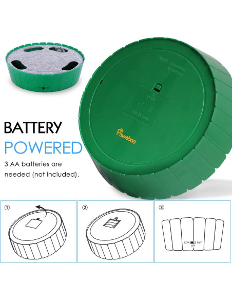 Juguete Interactivo para Gatos Pawaboo Verde - Ratón Automático