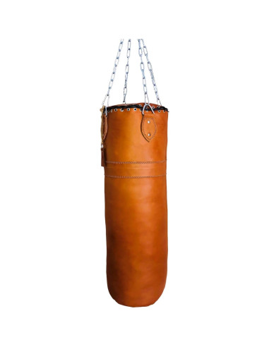 Bolsa de Boxeo de Cuero Geoffrey 100cm Vintage Color Tan