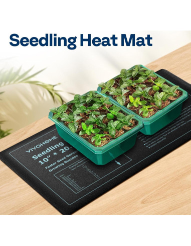 Almohadilla Térmica VIVOHOME 20W para Plántulas 25.4x52.7cm