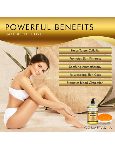 Aceite de Masaje Anticelulitis Cosmetasa 248 ml - Natural y Hidratante